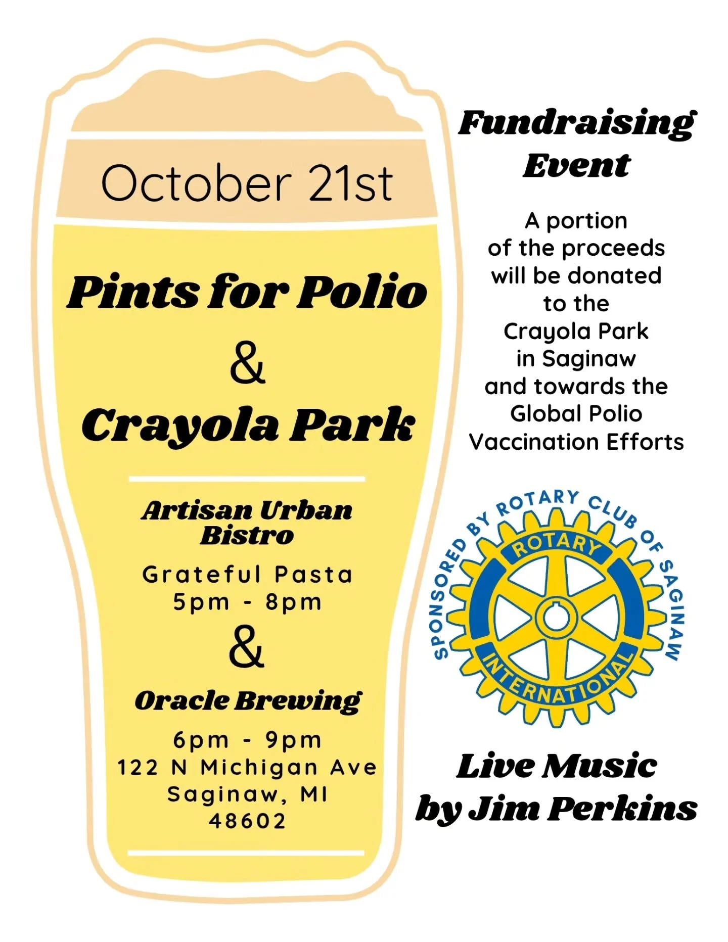 Mark your calendars for this Wednesday! #fundraiser #goodpasta #livemusic #craftbeer