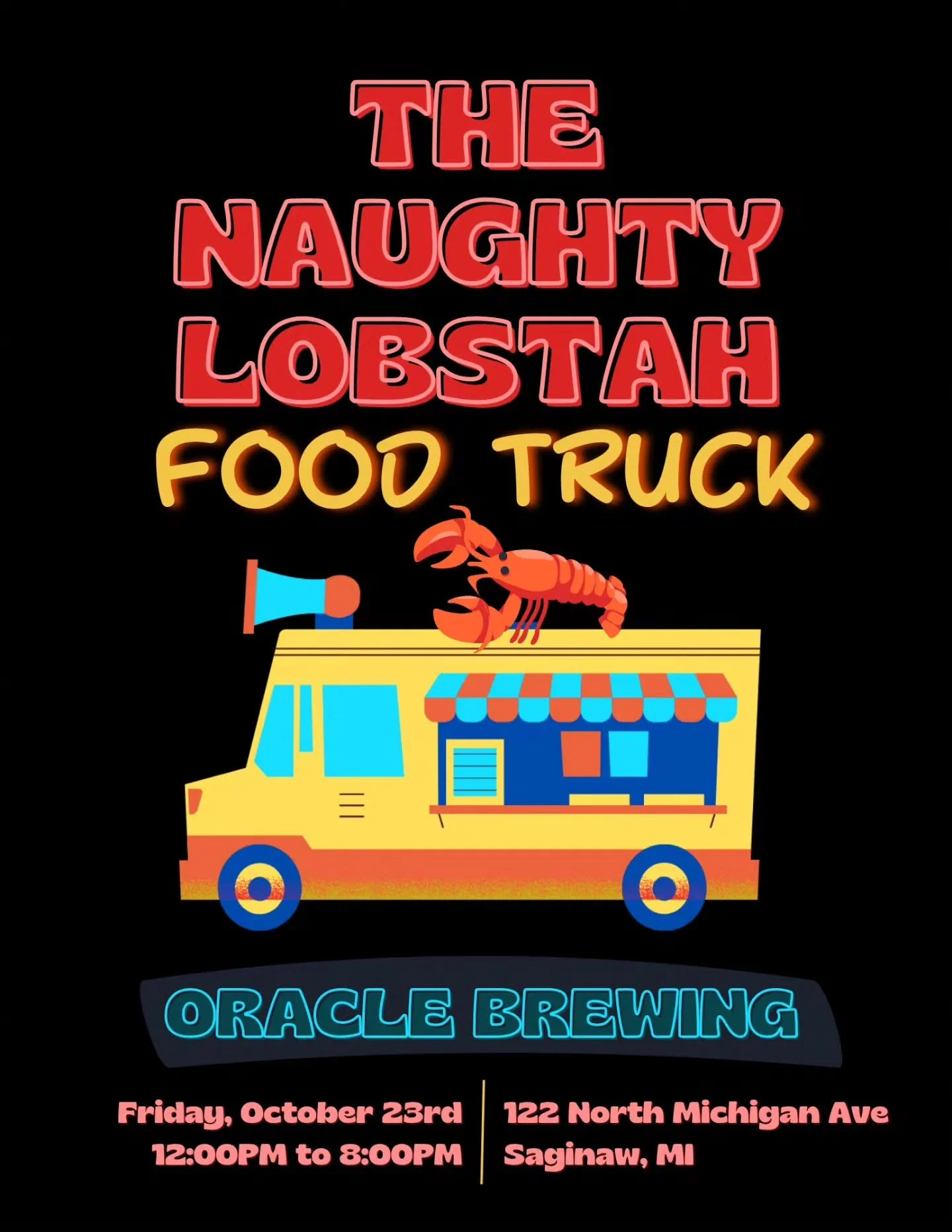 Our The Naughty Lobstah friends are back this Friday!! We'll be opening our doors at NOON 🍺 🦞 😋