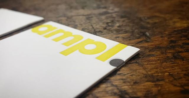 Full bleed.
Hit it deep.
Flip the card.
Print, repeat.
Some nice and bright cards for @amplworks in Minneapolis. One of 3 projects I got to deliver to the metro last week and got to check out their sweet digs.
Printed 2/2 Dense black and a warm y