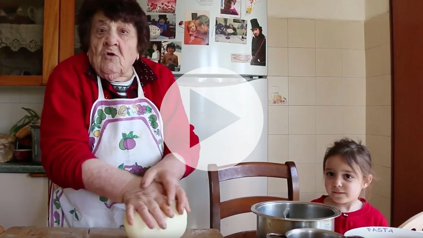 Pasta Grannies enjoys Sicilian cavati with veggies and ricotta!