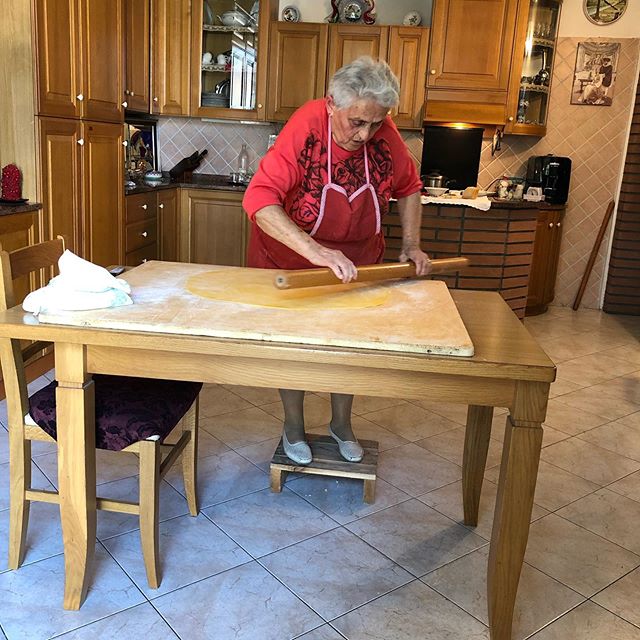 Rosa, making sfoglia lorda for @nytcooking yesterday- and us, of course- but she will feature in an article in a few weeks time talking about the Pasta Grannies cookbook. Only 2 weeks to go until it&rsquo;s published in the UK. In the USA it&rsquo;s 