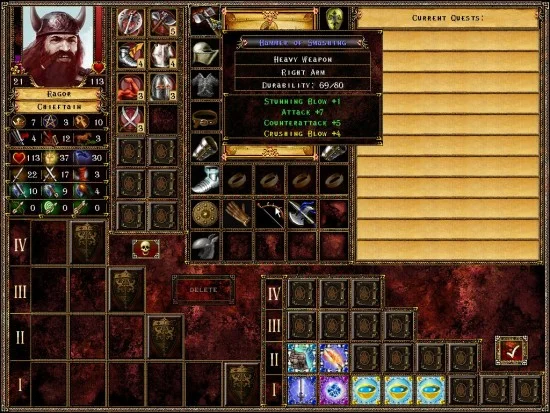 Character Screen