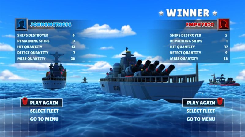 At the end of every game a stat screen is shown to let you know how you did.