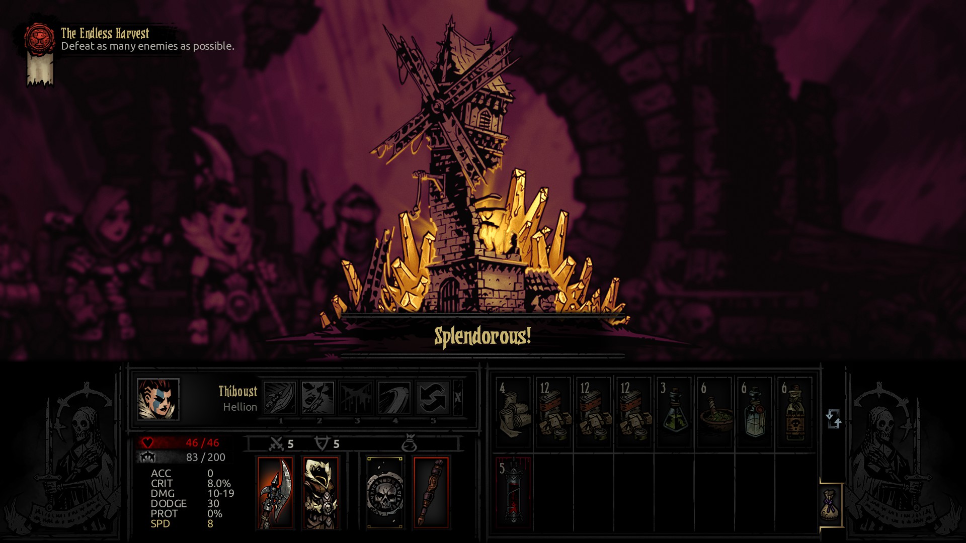 darkest dungeon wolves at the door party