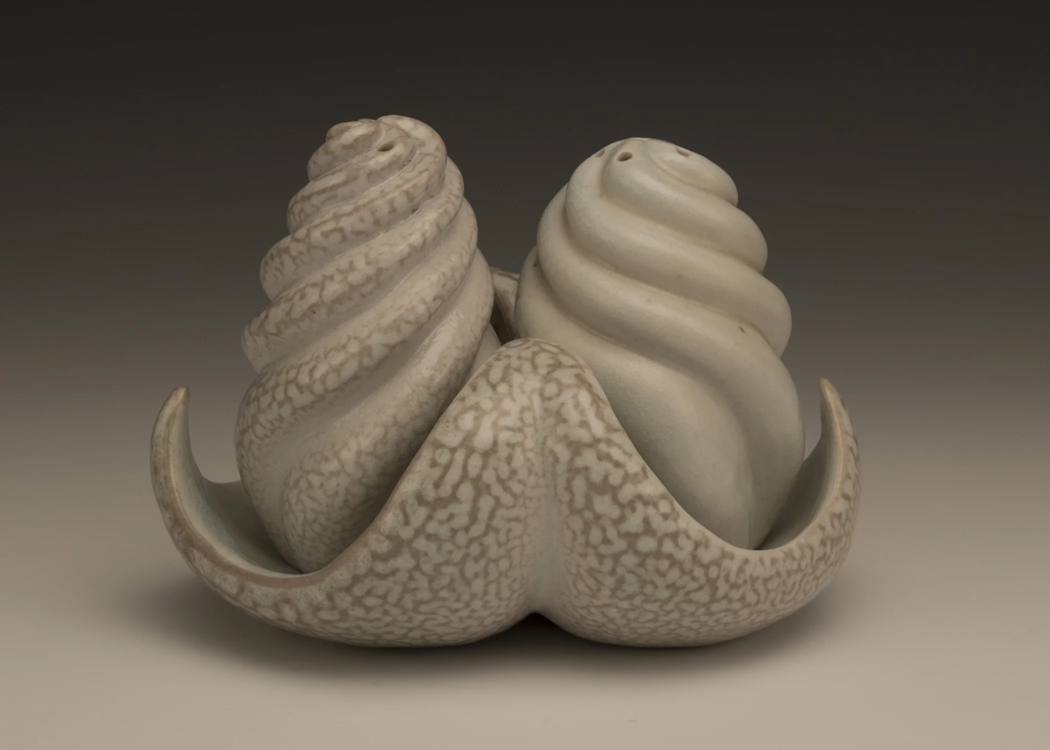 Salt and Pepper with Nesting Dish