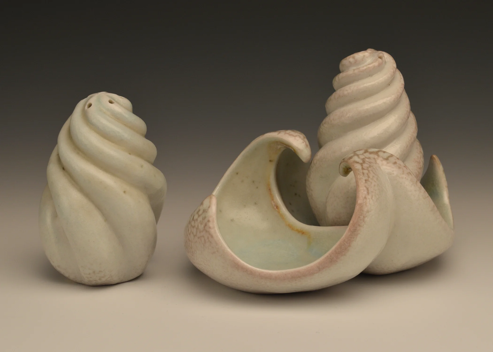 Salt and Pepper with Nesting Dish