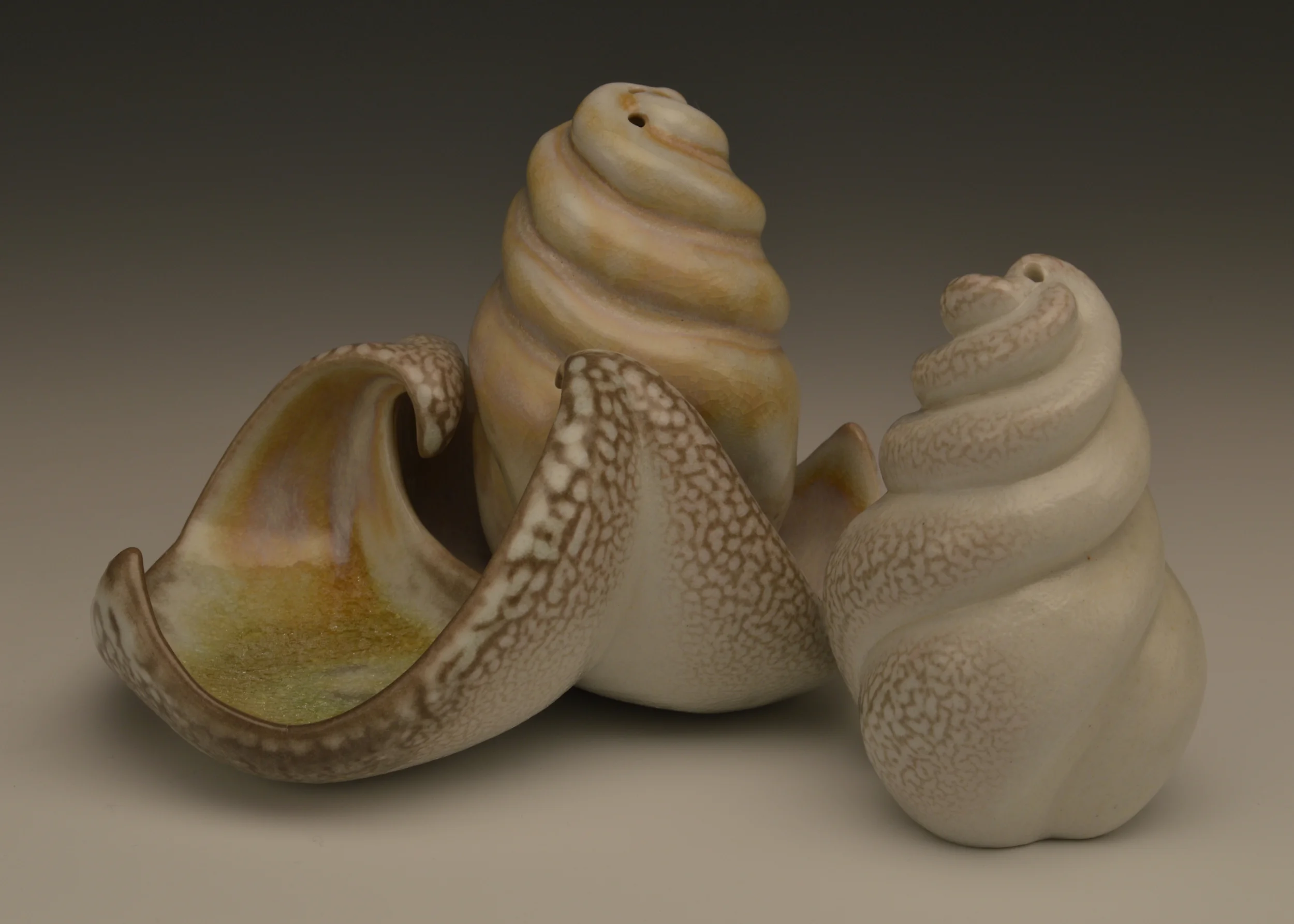 Salt and Pepper with Nesting Dish