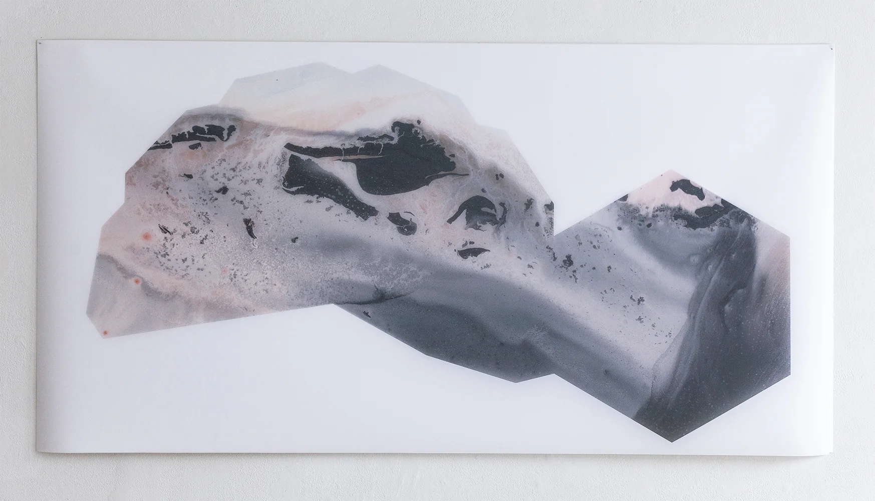 Crystalline Brink archival ink on HP matte film, on paper. 2017- 36x72" Molly Aubry