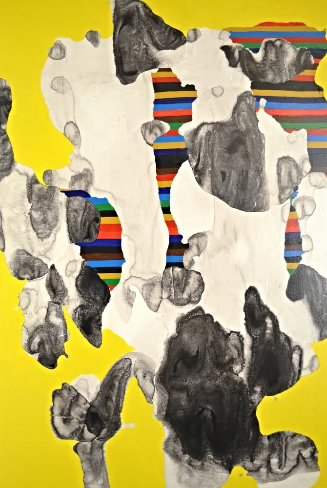 Gas Paint III(Yellow) 2014 acrylic, chinese ink on paper 18x24 available