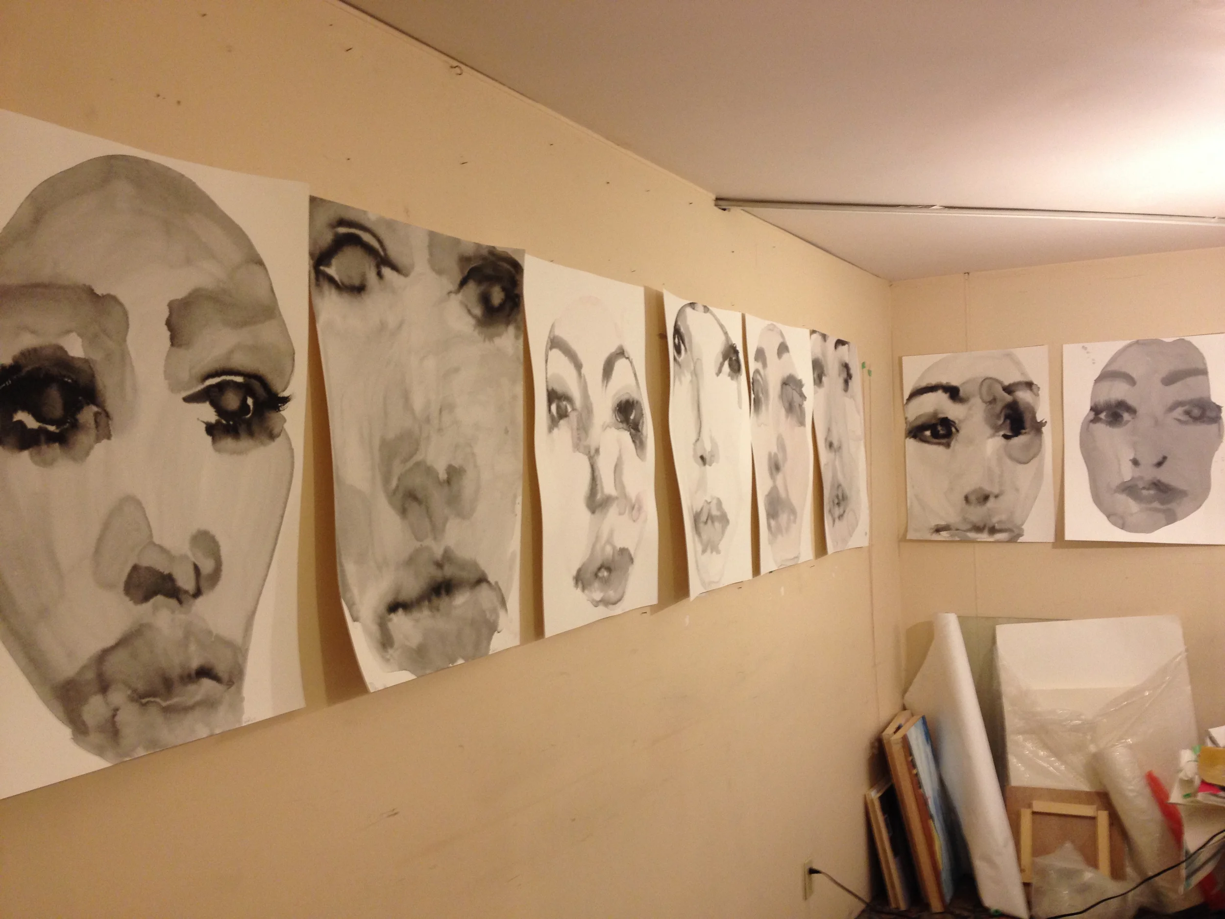Nigella Series. 2013-ongoing. Various materials on paper. Various dimensions. 