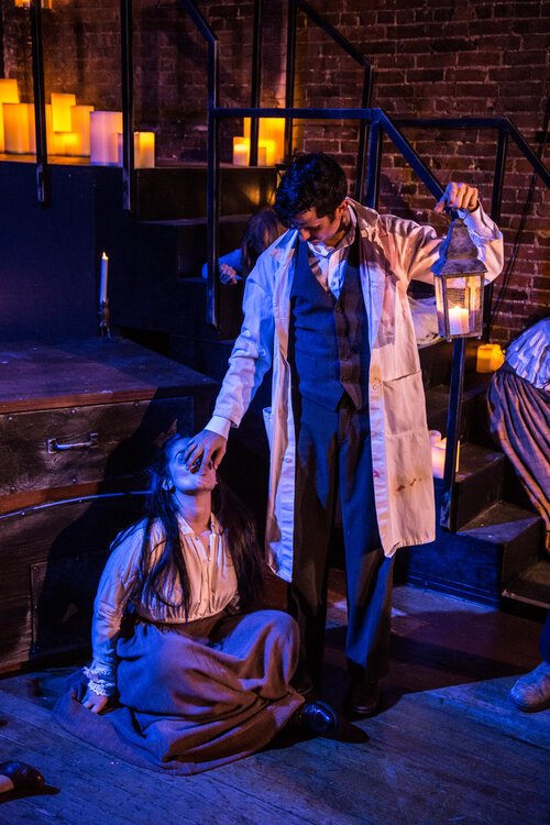  Sweeney Todd: The Demon Barber of Fleet Street. By: Stephen Sondheim. Dir: Chris Adams Lighting Des: Andie Lloyd. Costumes: Emily Fraser. Snapshots Collective. 2019 