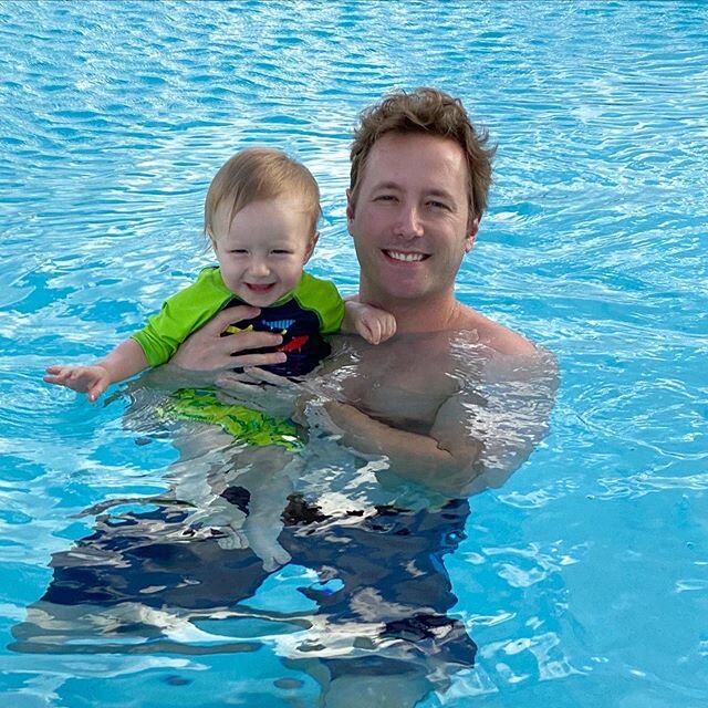 His reaction his first time in a pool was priceless ❤️
