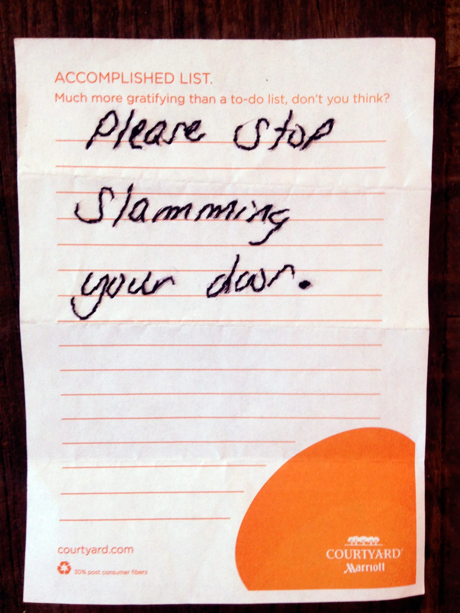ACCOMPLISHED LIST (front)