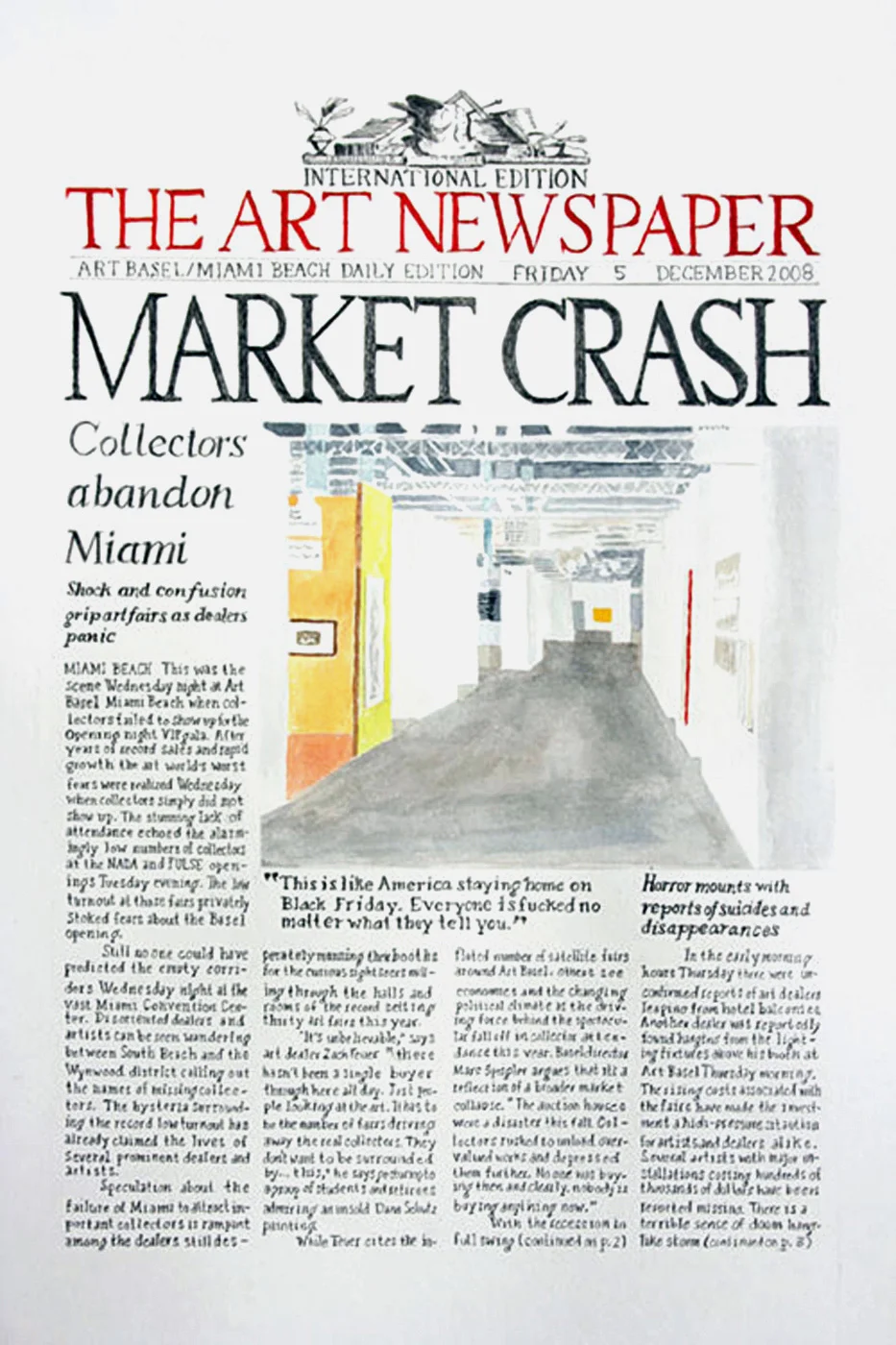 WILLIAM POWHIDA Market Crash
