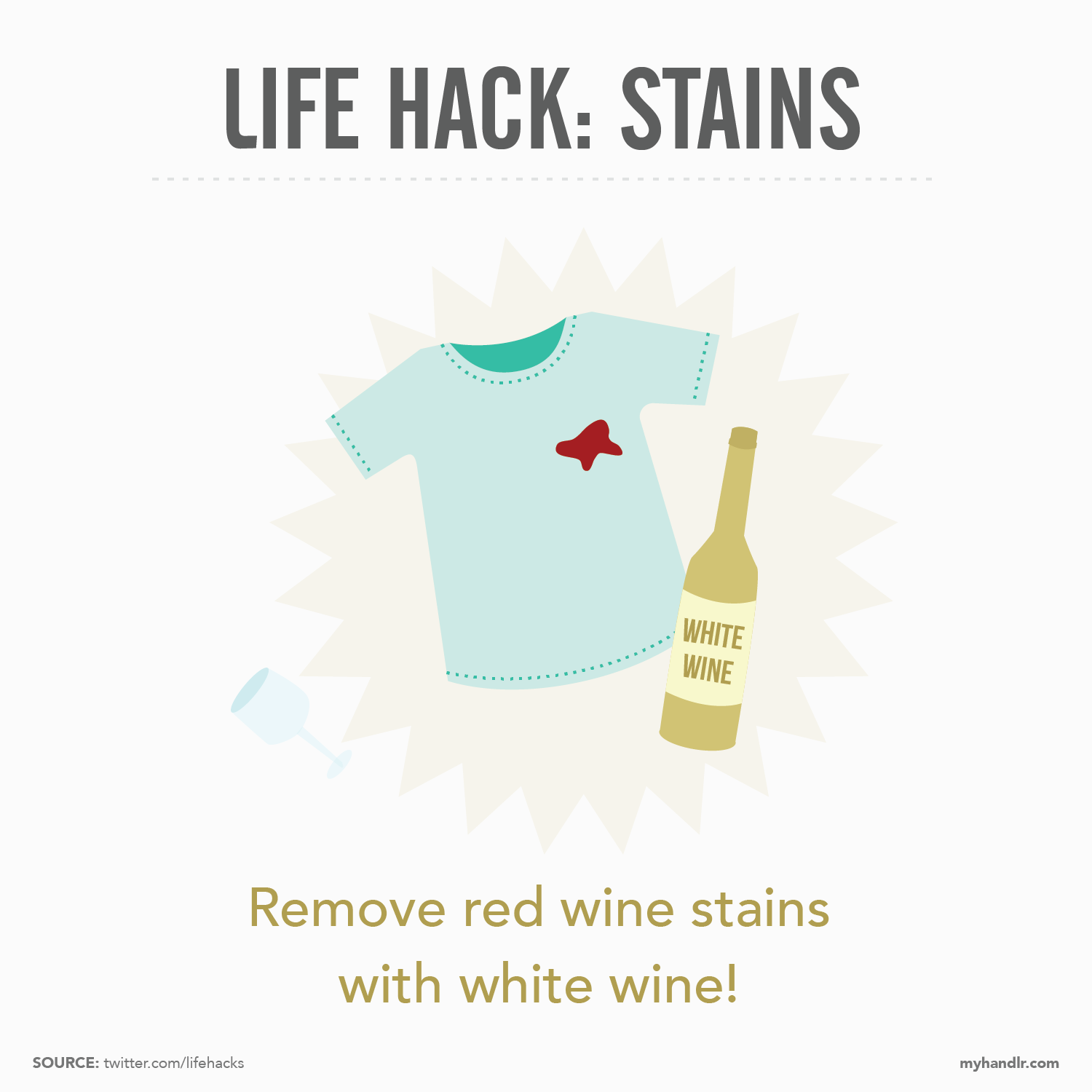 Life Hack Wine Stain Handlr App