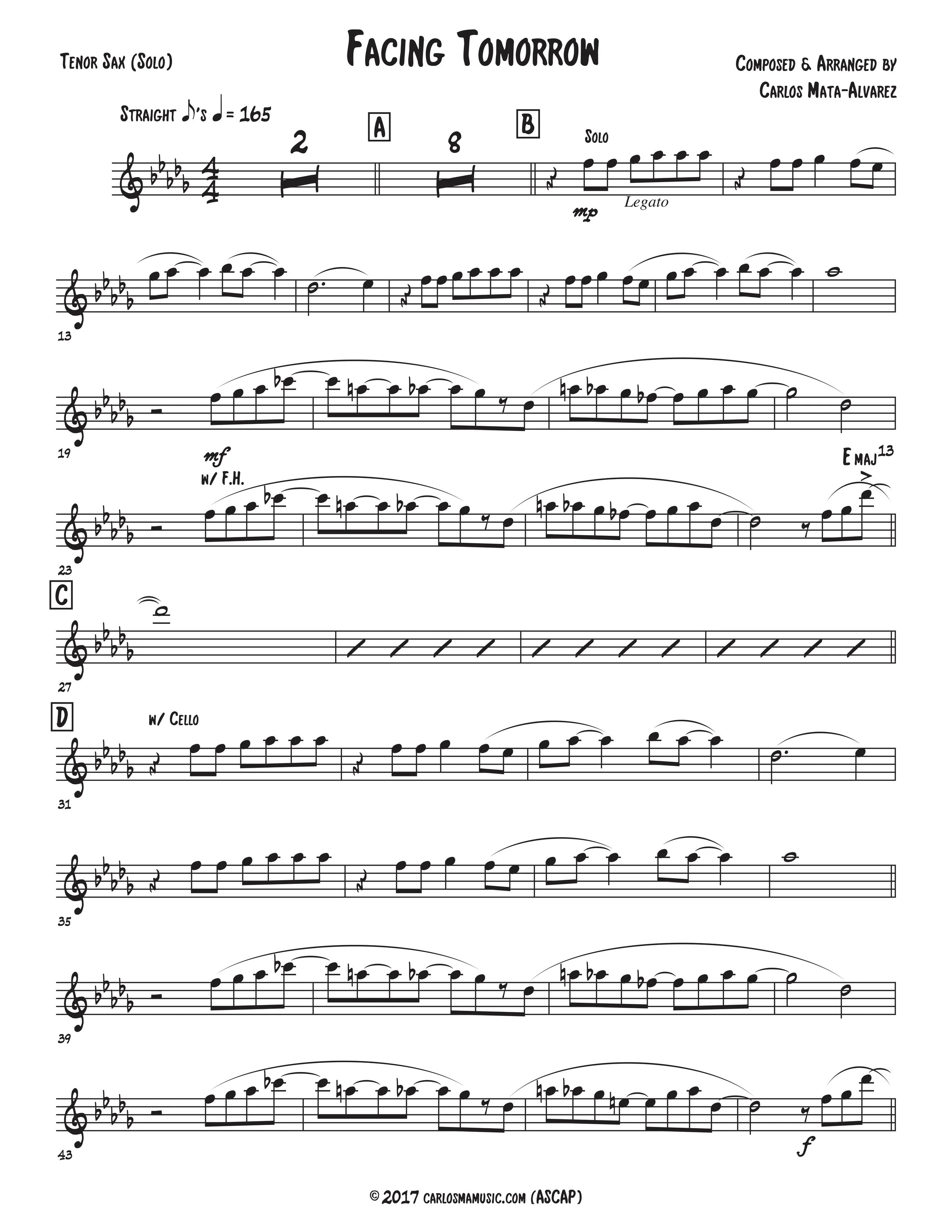 Facing Tomorrow - Tenor Sax (Solo) pg 1.jpg