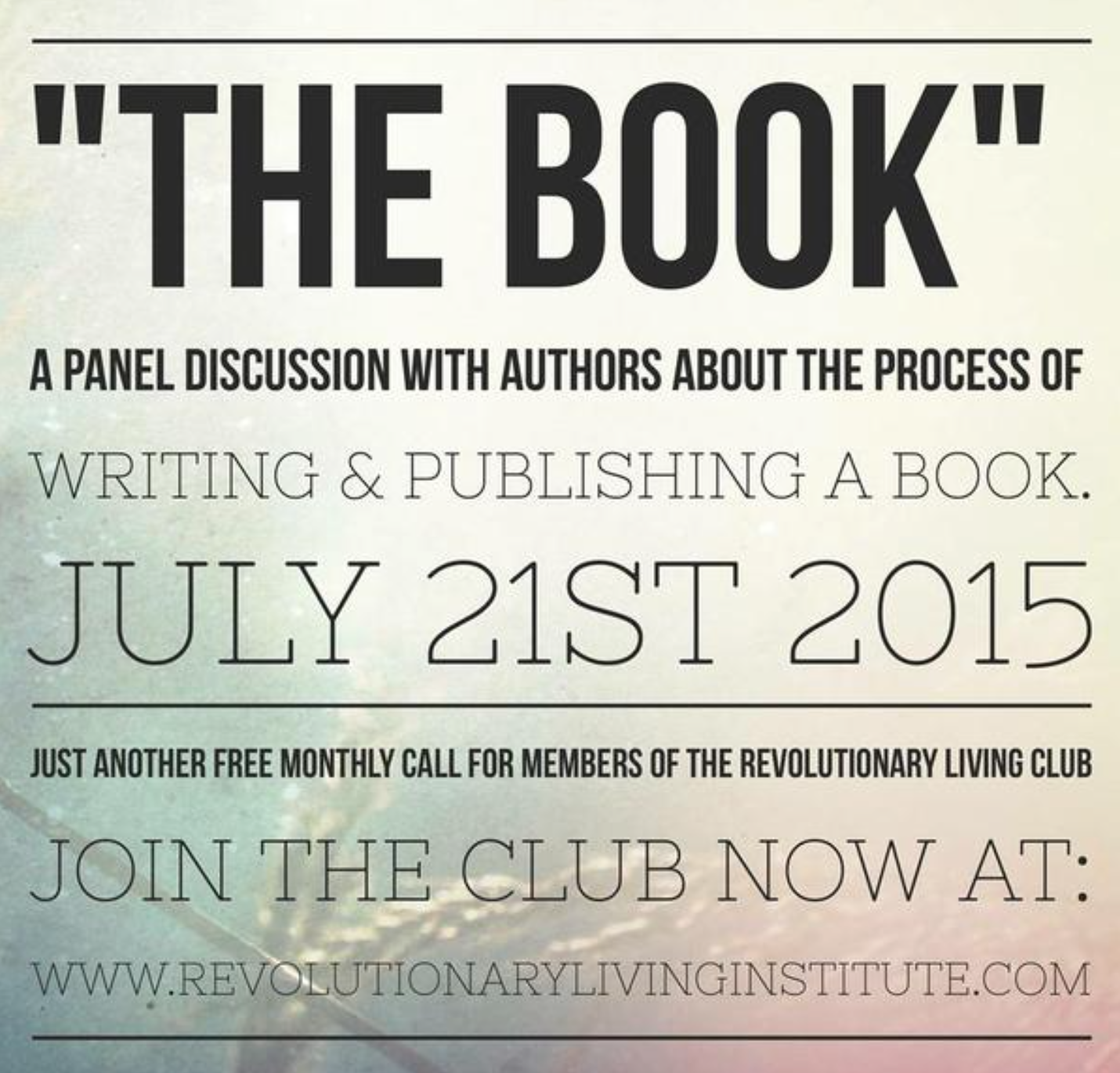 The Book: Getting Started on Your Dream-- Replay Available Now!