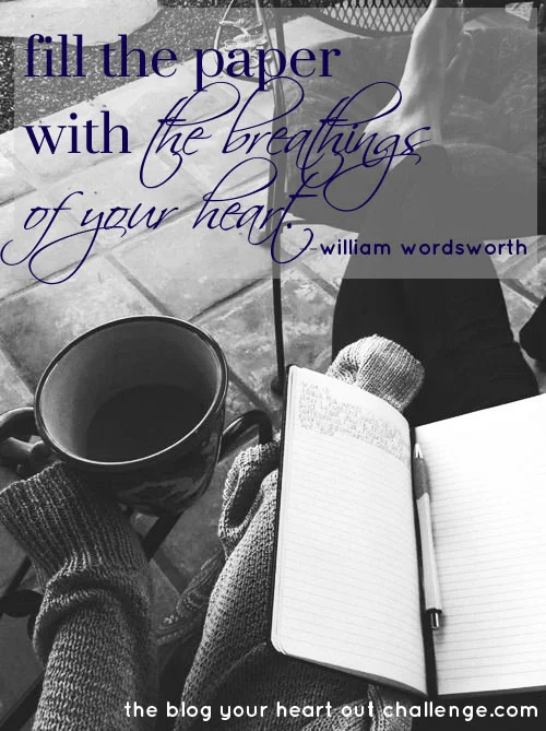 Blog Your Heart Out: Fill the Paper with the Breathings of Your Heart...