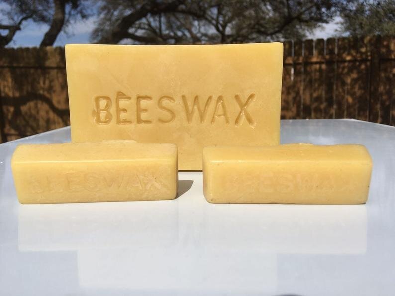 Raw Beeswax - One Pound Block - North Carolina Beeswax