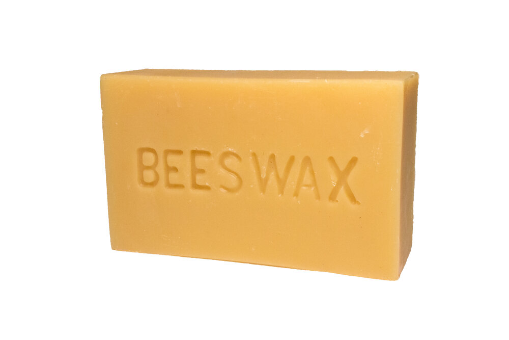 Raw Beeswax - One Pound Block - North Carolina Beeswax