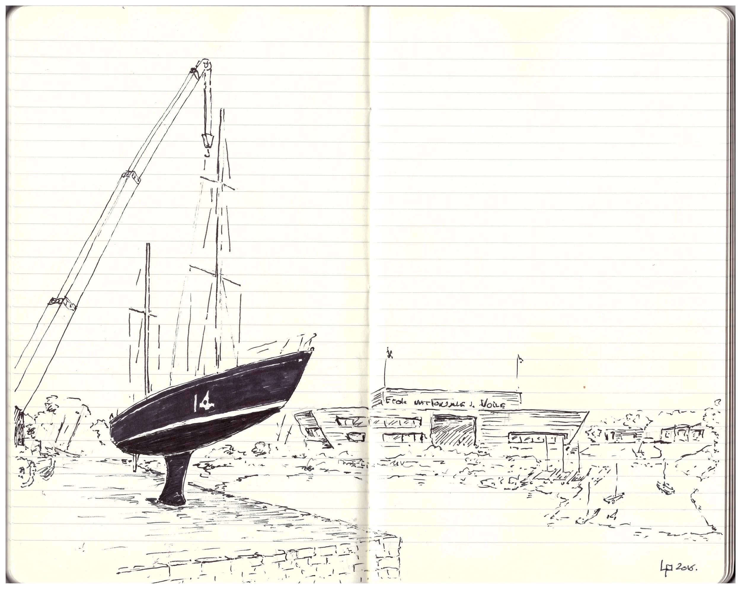 Mise à l'eau Pen Duick II