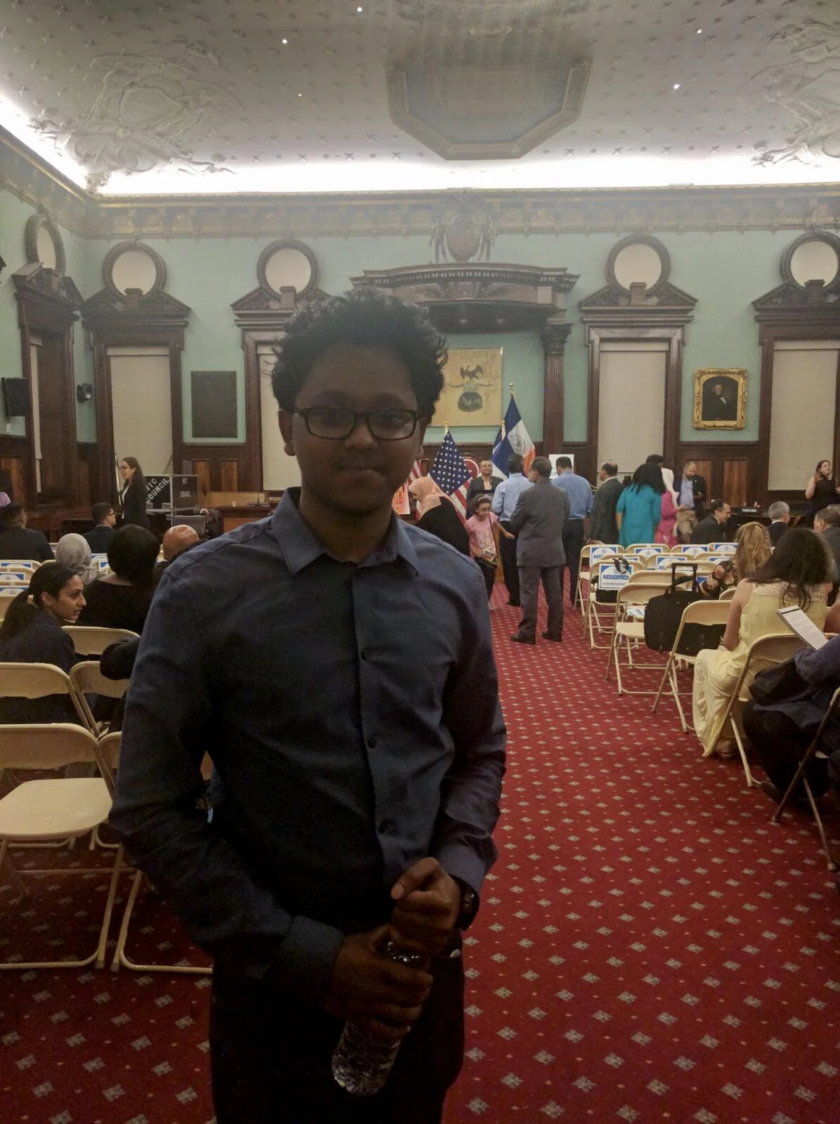 Irshaad at the Eid-Al-Fitr Celebration in City Hall