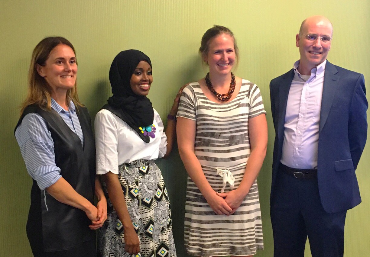 Rebecca (The Mother Love) and Fatimah and Chelsey (Asiya) join Tony for the "MN Cup Social Diversion Finalist" Photo
