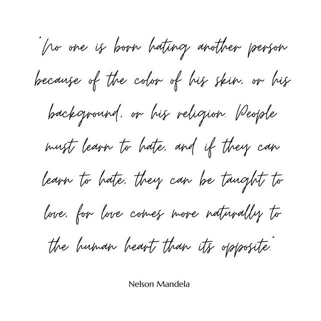 &quot;...LOVE COMES MORE NATURALLY TO THE HUMAN HEART THAN ITS OPPOSITE!&quot;⁠⠀
⁠⠀
#united #antiracism #bethechange #strongertogether