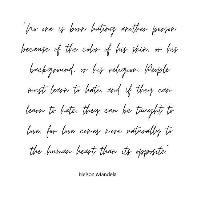 &quot;...LOVE COMES MORE NATURALLY TO THE HUMAN HEART THAN ITS OPPOSITE!&quot;⁠⠀
⁠⠀
#united #antiracism #bethechange #strongertogether