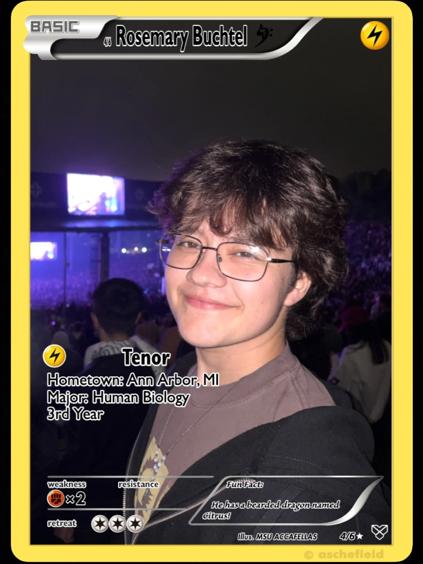 A warm welcome to our fourth newbie Rosemary Buchtel! He is a Human Biology major from Ann Arbor, MI.