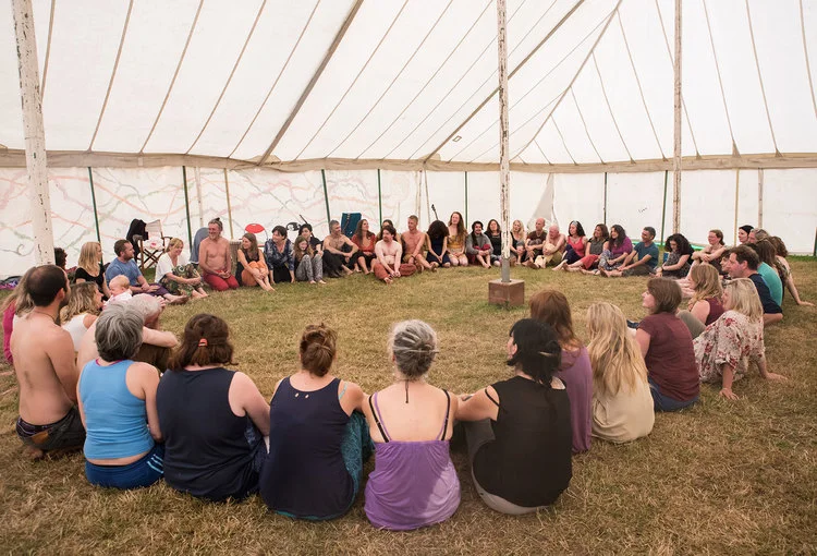Open Floor Movement Practice Class, held at Earthsong 2015, Cahir, Co. Tipperary