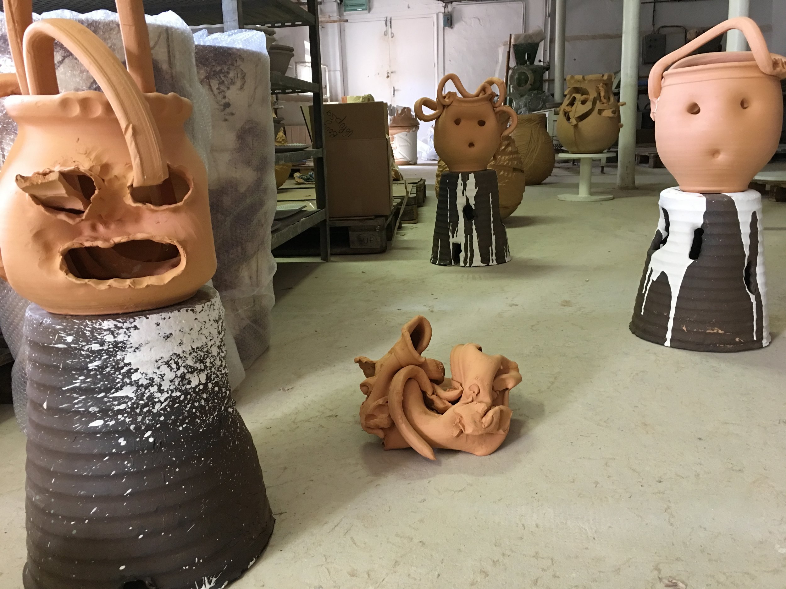  Production shots from Poterie Ravel residency. 
