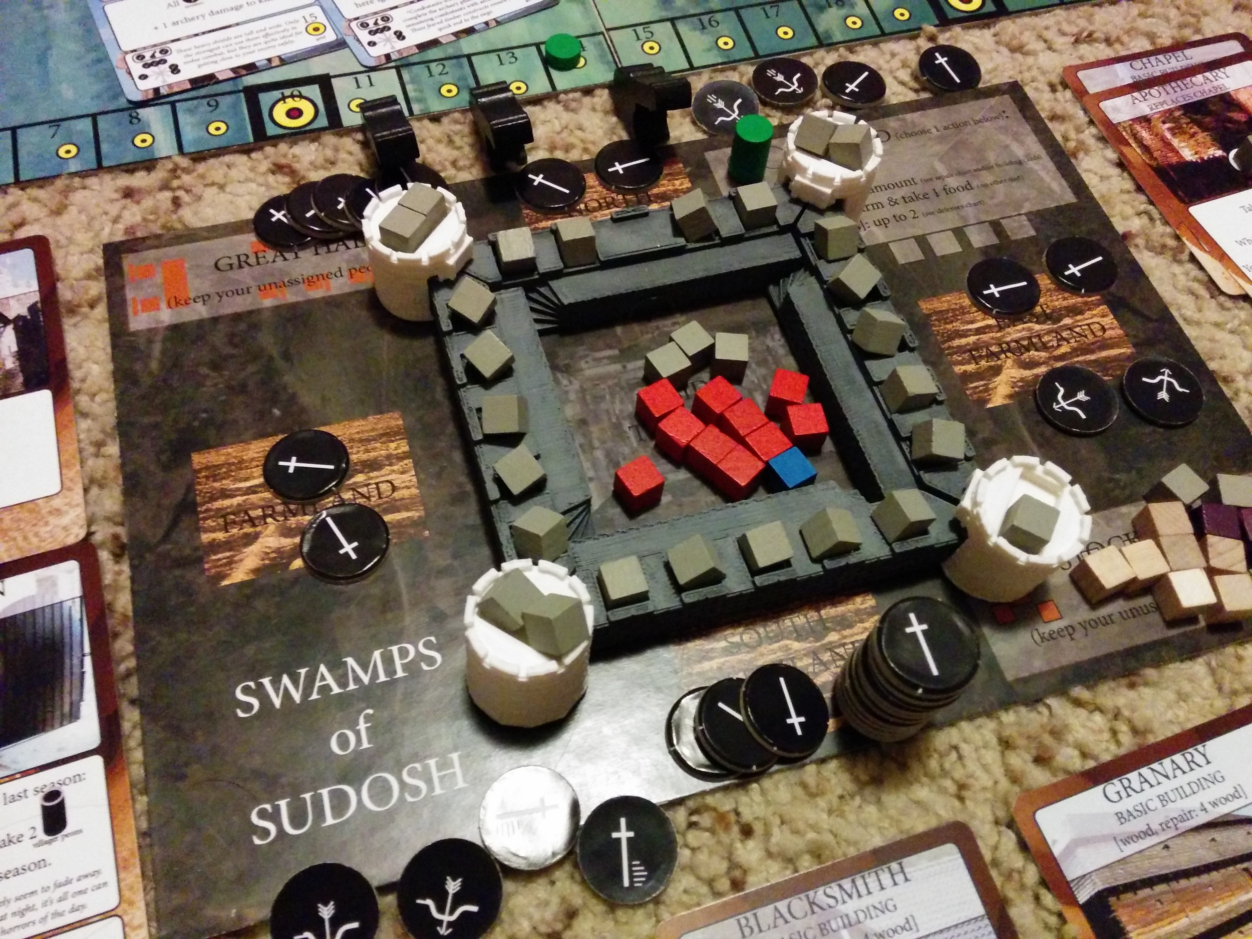 Playtesting the 1 player rules