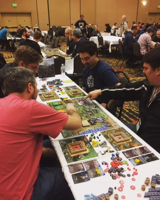 Side by side games of After the Empire at SaltCON 2017!