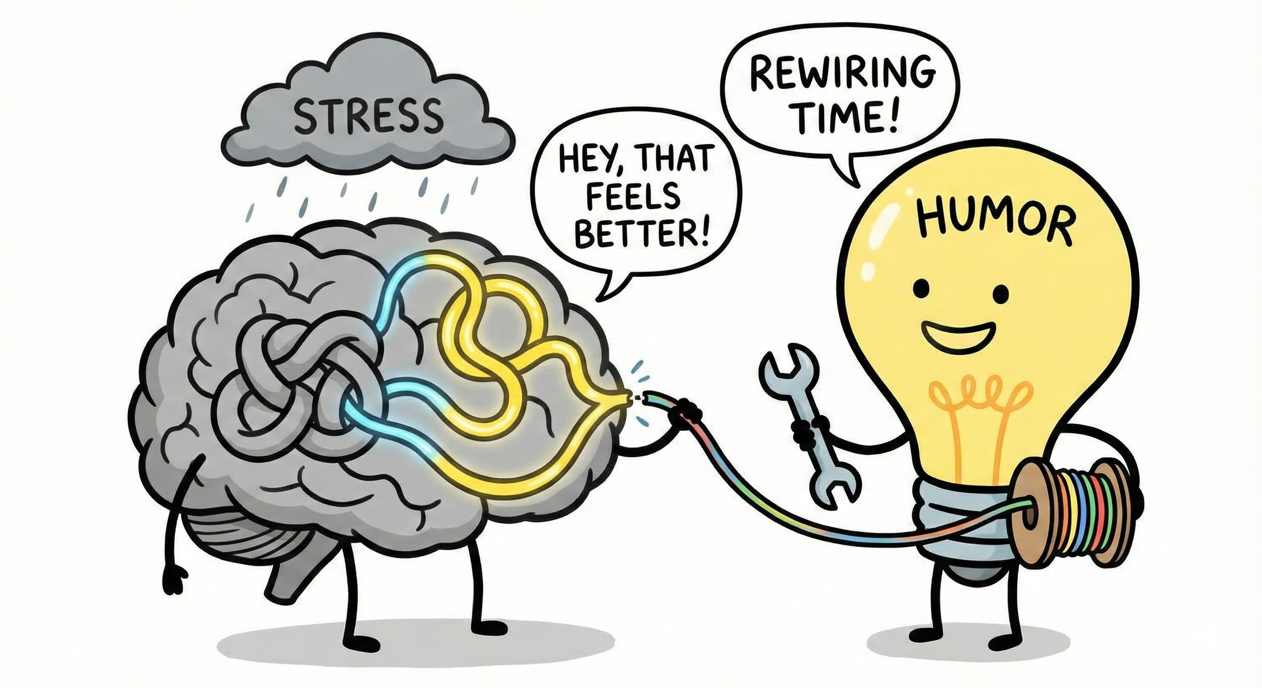 Waarom humor de ultieme hersenhack is bij stress