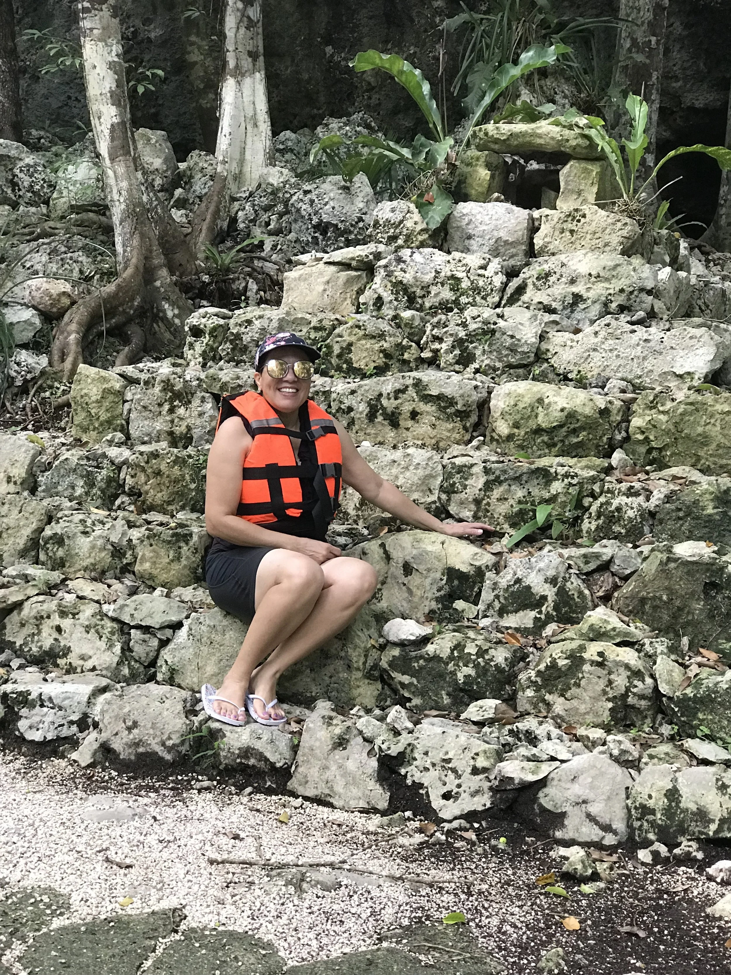 ruins at the cenotes