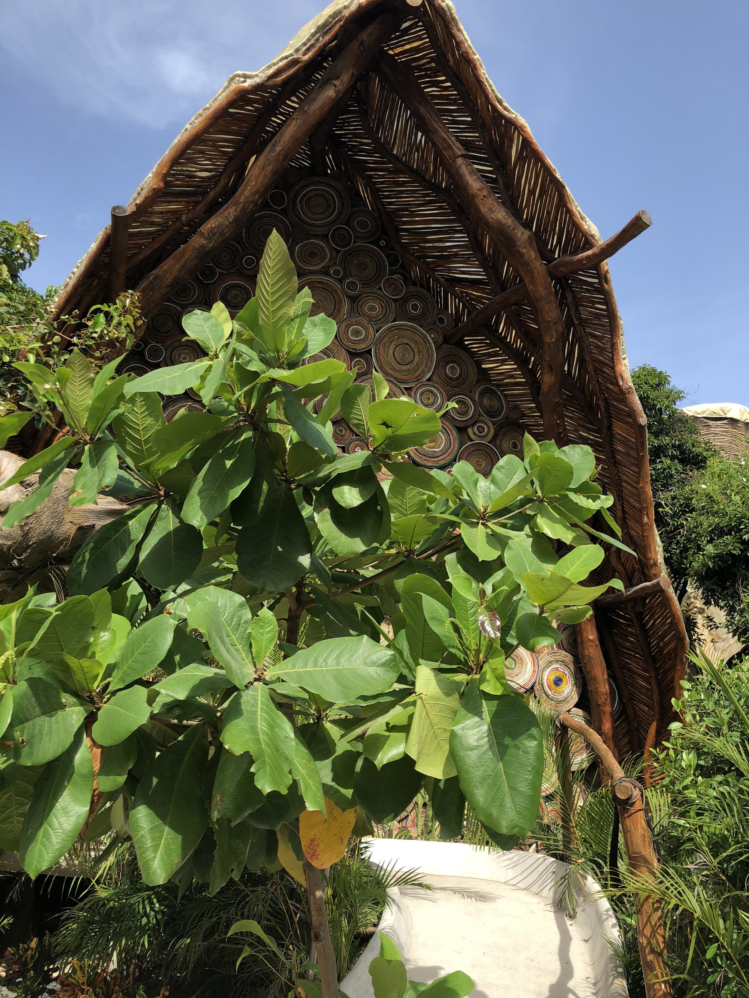 village tiki; you can see some of them from the highway even