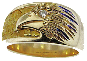 Nugget Eagle Ring