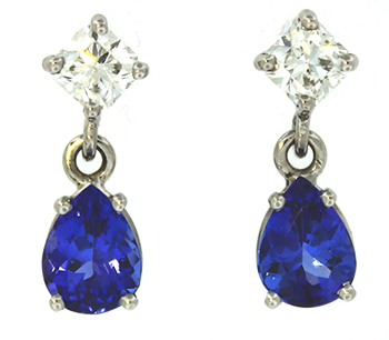 Sapphire/Diamond Earrings