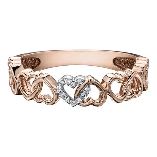 STACKABLE DIAMOND HEART BANDS -Gold Star Jewellers| Diamonds|Canadian Diamonds| Jewellery|Diamond Rings |Surrey|Delta|Vancouver, B.C