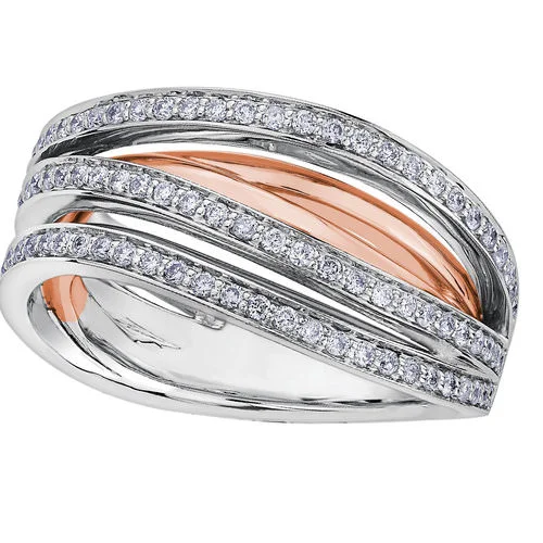 ROSE/WHITE GOLD DIAMOND RING, diamond rings, engagement rings, bridal rings, diamond rings,Diamonds rings, bridal rings, anniversary rings