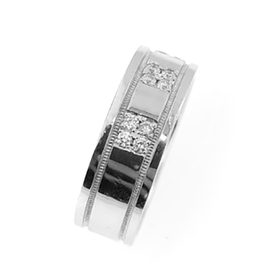 "SAMSON" MEN'S CUSTOM MADE DIAMOND BAND