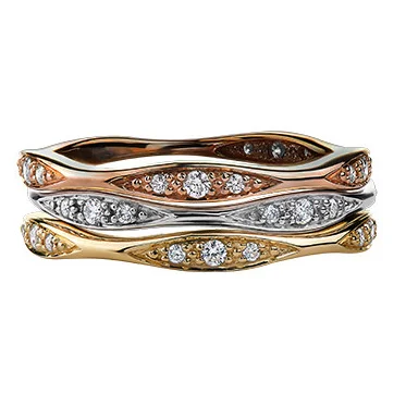 This new series of stackable diamond rings