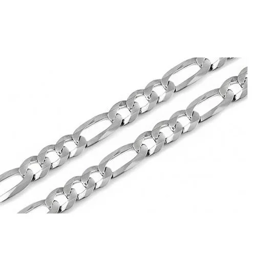STERLING SILVER FIGARO CHAIN