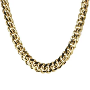 Urban- 14 kt Gold Plated Cuban link chain Gold Star Jewellers