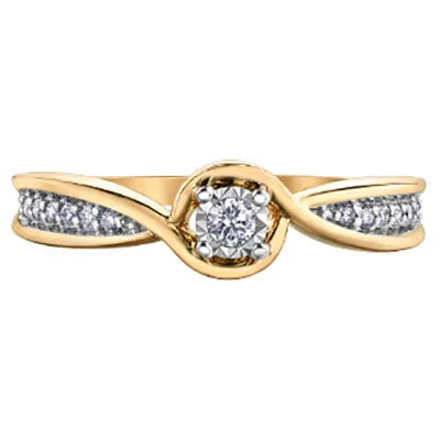 “ JULIET ” YELLOW GOLD DIAMOND RING