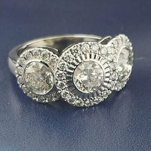 Diamond custom ring