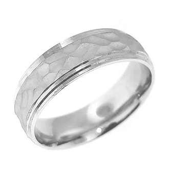 Men's Satin Hammered Band