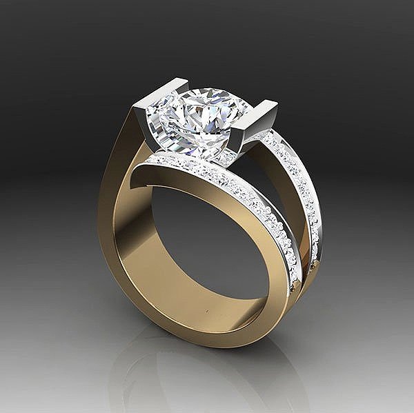 18k Real Diamond Ring JG-1901-1973 – Jewelegance