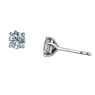 Eco-Sparkle-Lab-grown diamond studs .75 cts